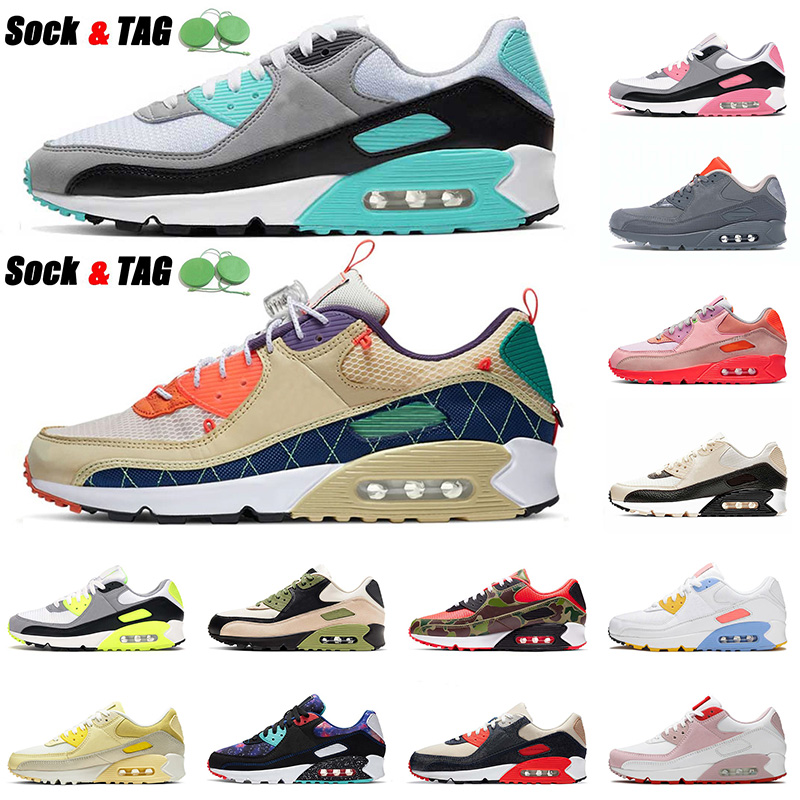 

Wholesale 2021 Top Quality Cushions Running Shoes 90s Men Women Hyper Turquoise Trail Team Gold OG90 Lahar Escape Outdoor Sneakers, B55 36-46 home & away