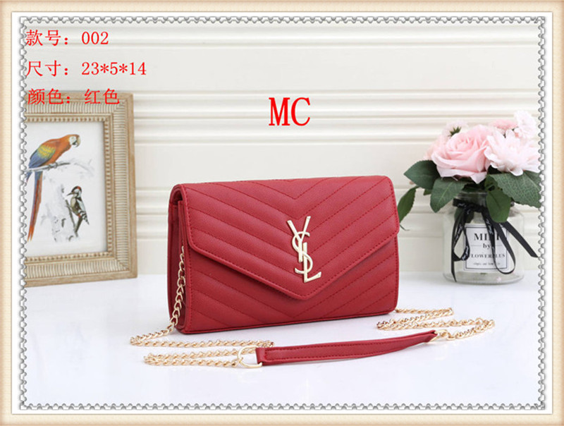 

Fashion Crossbody Shoulder HandBag Women Purse Messenger Bags Wallet Tote Clutch LV Louis Bag Vitton YSL 2-002, Red;black