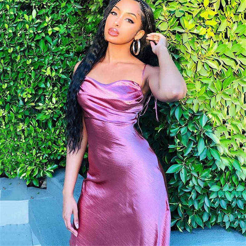 

Julissa mo Metallic Satin Straps Long Dress Summer Backless Women Asymmetrical Dress Female Elegant Christmas Party Vestidos G1223, Gray