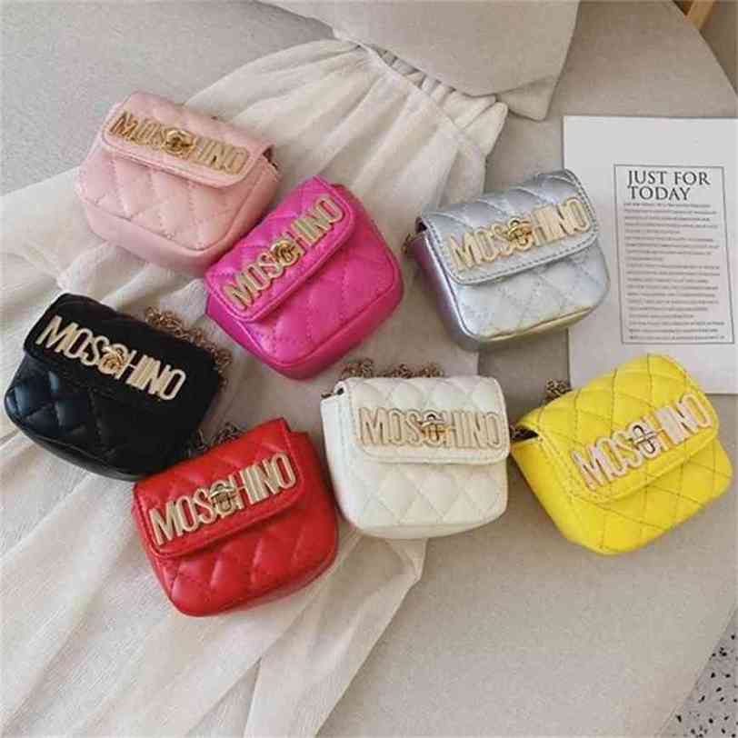 

Fashion Kids Bags Girls Diamond Lattice Chain One-shoulder Children Metal Messenger Bag Mini Handbag H51L8I5, White