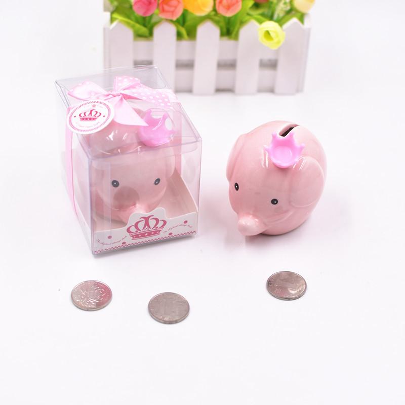 

Party Favor 6Pcs Creative Cute Ceramic Elephant Piggy Bank Event Promotion Return Gift Personalized Baby Full Moon Birthday For Guests