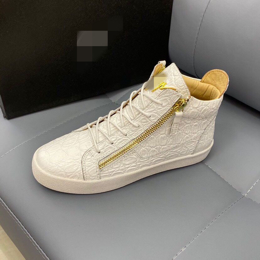 

Giuseppe Casual shoes Real leather Sneakers men shoes chaussures de designer Loafers martin Frankie The crocodile grain diamond hytyy0002