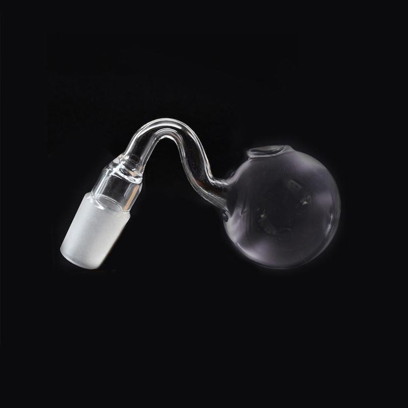 

Clear Thick Pyrex Glass Oil Burner pipe hookah 40mm big ball Dab oil Rig bowl 14mm male Joint For Water Pipes Bong