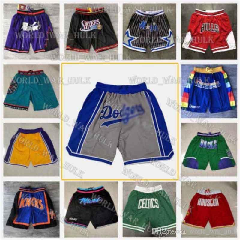 

Just Don Basketball Shorts Phoenix Suns Detroit Pistons Orlando Magic Indiana Pacers Portland Trail Blazers, Black;red