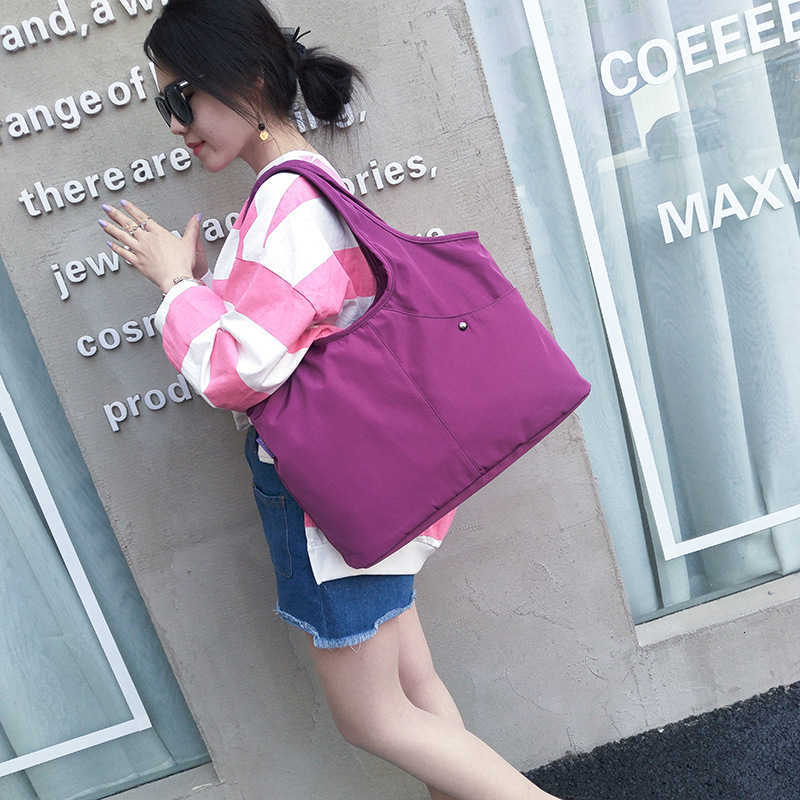 

Msenger Waterproof Nylon Simple Single Shoulder Cloth Women's Canvas M Bag, Wine