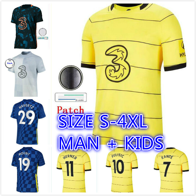 

ZIYECH CFC soccer jerseyS PULISIC MOUNT KANTE HAVERTZ WERNER ABRAHAM CHILWELL GIROUD HUDSON-ODOI 2021 2022 football shirt 21 22 men + kids kit