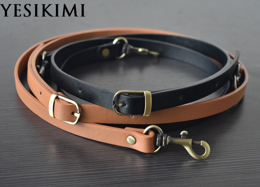 

DIY Adjustable PU Leather Women Long Bag Strap 1.5*120CM Replacement Bag Accessories Gold Silver Buckle Available Bag Belt