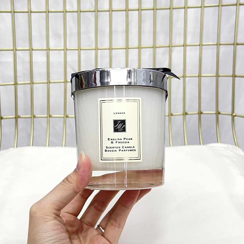 

Latest solid Jo Malone Christmas Crazy Candle perfume Fragrance wild bluebell Lime wood sea salt 200g High Quality Incense Scented Candles Bougie parfumee gift box