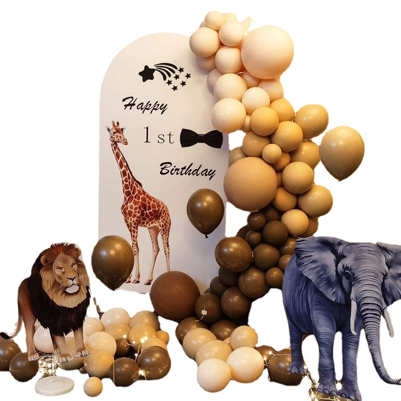 

167 Pieces DIY Balloon Garland Jungle Safari Theme Party Baby Birthday Wedding Decoration(The logistics price Pls Contact us)