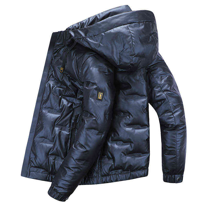 

Brand Top Quality 90% White Down Jacket Men Thick Winter 2020 NEW Hat Detached Warm Parka Waterproof Windproof Y1103, Blue