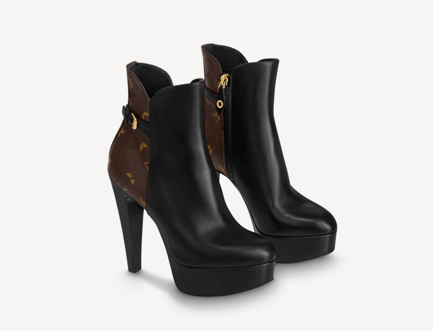 

High-heel AFTERGLOW PLATFORM ANKLE BOOT Designer Thick-soled Desert Bare boots love Star Trail Lace-up Autumn and winter Ladies High Heels Shoe, 5#