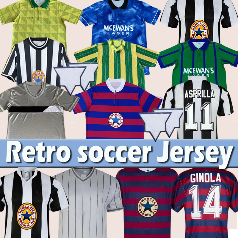 

Retro Newcastl e soccer jerseys 1984 1986 1988 1994 1995 96 97 98 99 2005 06 07 Magpies BATTY ASPRILLA SHEARER Bellamy UNITED jersey classic vintage football shirt top