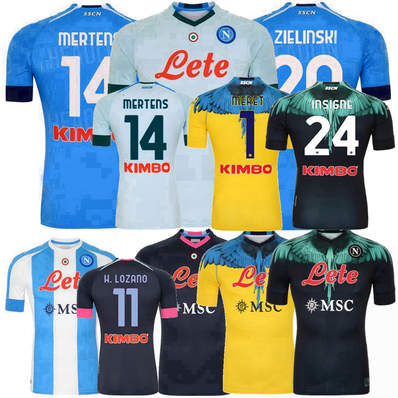 

Napoli 2021 2022 Soccer Jerseys KOULIBALY MARADONA MERTENS INSIGNE FABIAN home away 3rd 4th 20 21 22 football men and kids shirt