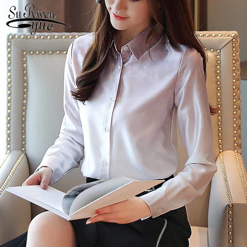 

Blusas Mujer De Moda Fall Cardigan Long Sleeve Solid Women' Chiffon Blouse Shirt Office Casual Loose Women Clothes 5976 50 210518, Purple