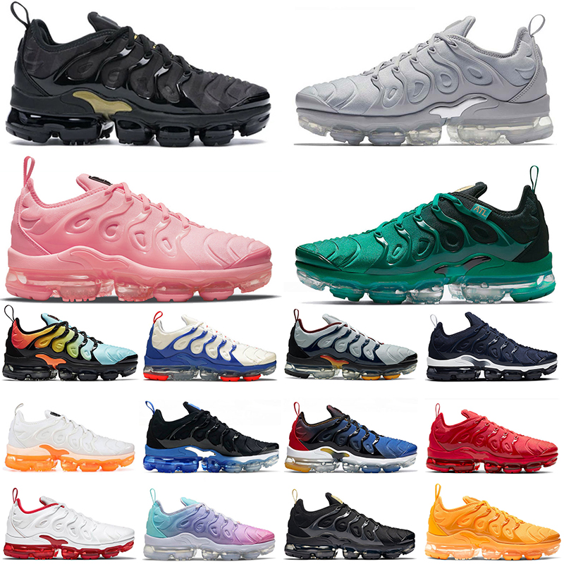 

TN Plus Mens Women Running Shoes Big Size 13 Atlanta Triple Black White Royal Off University Gold Pure Platinum Bubblegum Trainers Sports Sneakers Eur 36-47, Color#20 beached aqua 40-47