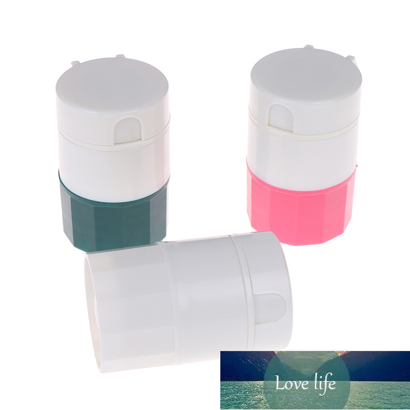 

4 in 1 Portable 4 Layer Powder Tablet Grinder Powder Pill Cutter Medicine Splitter Box Storage Crusher 3 Colours