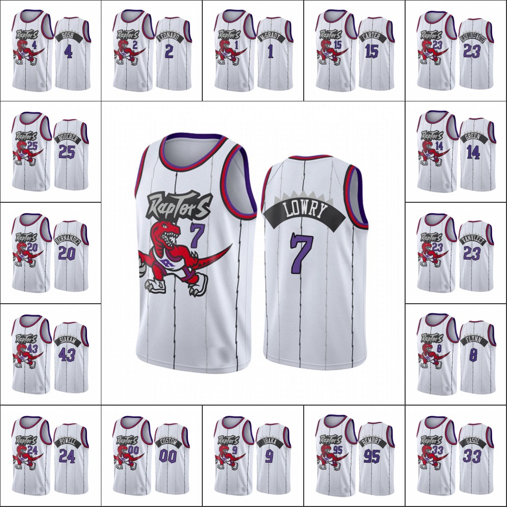 

Men TorontoRaptorsFred VanVleet Norman Powell Marc Gasol Pascal Siakam Tracy McGrady Kawhi Leonard Custom Classic Edition Jersey, Black