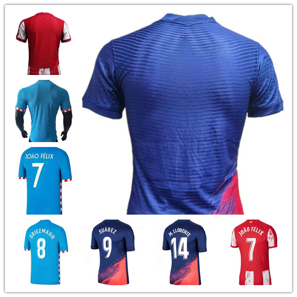 

21 22 GRIEZMANN Soccer Jerseys SUAREZ 2021 2022 . Llorente CORREA KOKE Camisetas de futbol CARRASCO men kids kit Football