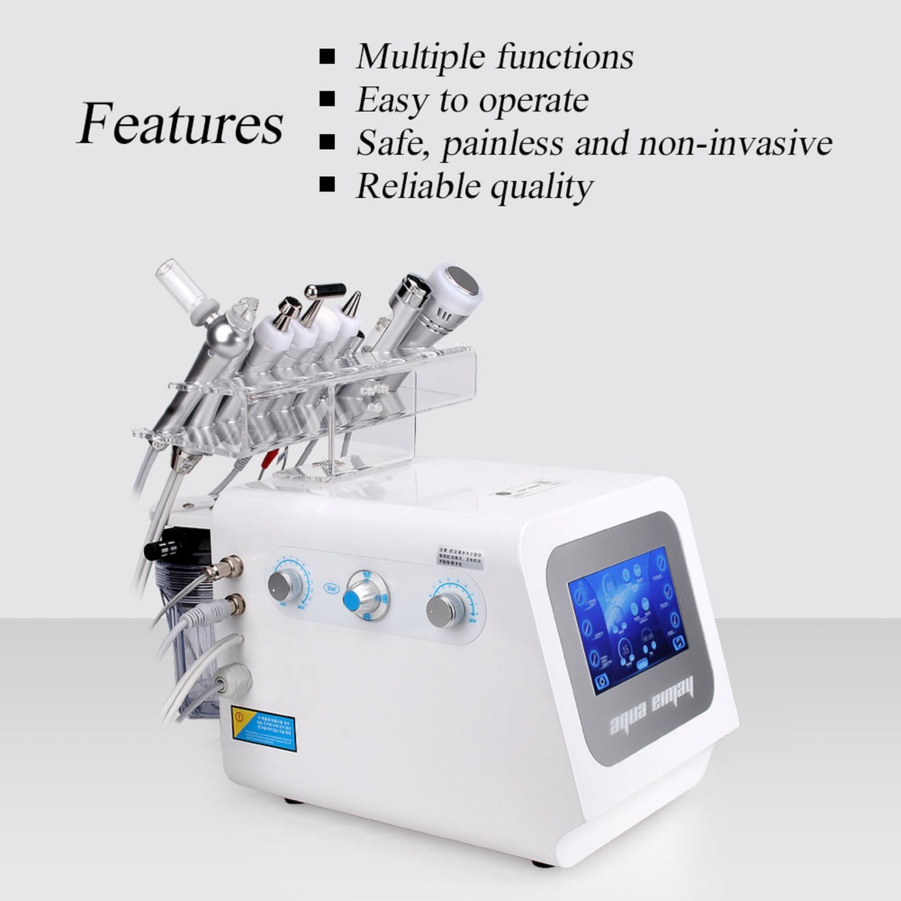 

9 in 1 skin care Hydro water dermabrasion Hydra Jet Peeling RF Oxigen Facial Machine BIO Ice cooling for beauty salon SPA use
