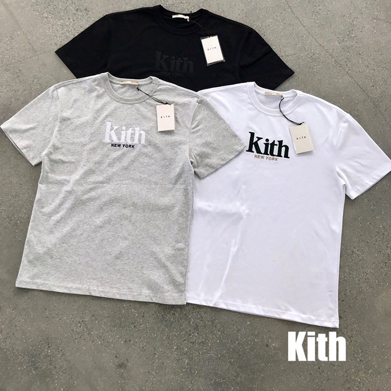 

2021 KITH Brand Clothing Adult Short Sleeve T-shirt Girls Hip hop Tops Shirts Y0505, 23