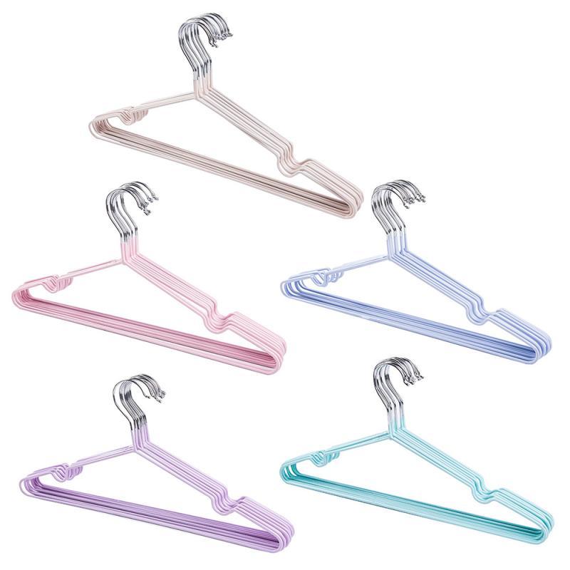 

Hangers & Racks 10Pcs/Set Children Adult Non-Slip Metal Shirt Trouser Hook Coat Hanger Clothes Drying Accessories Laundry Storage