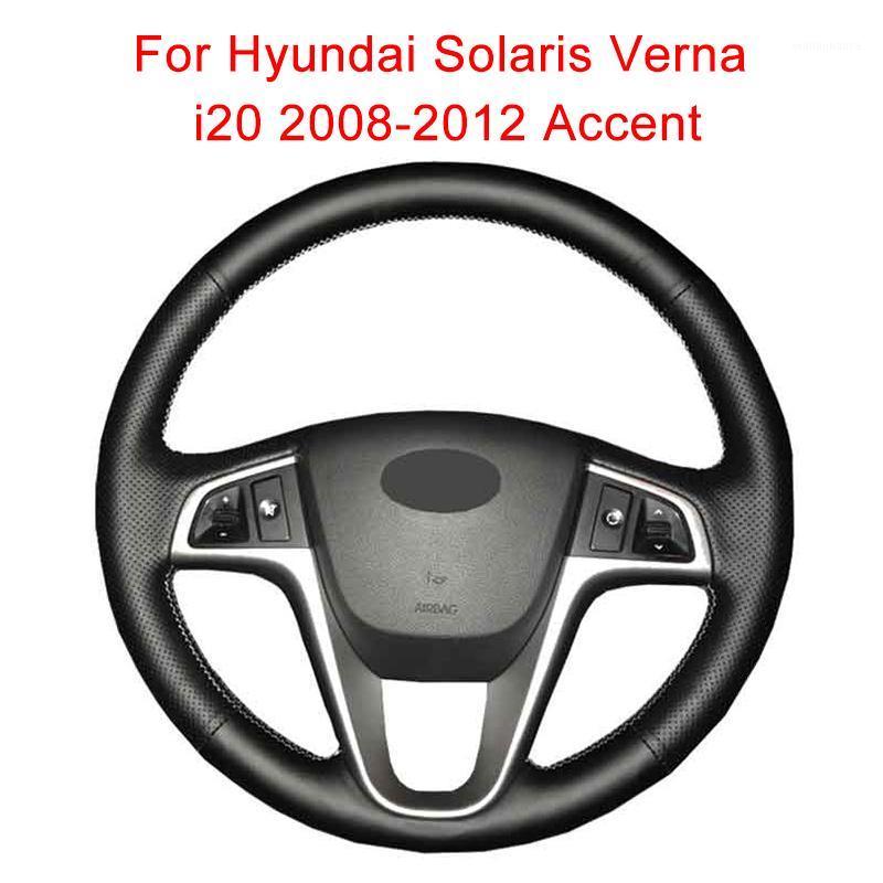 

Steering Wheel Covers Customize Car Cover For Solaris Verna I20 2008-2012 Accent Leather Braid
