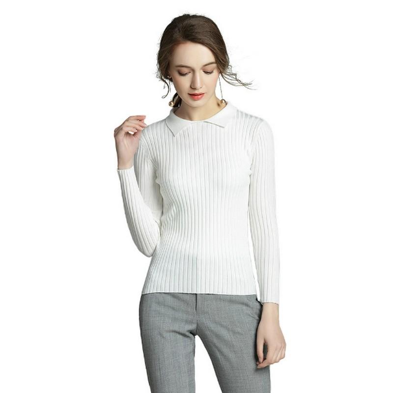 

Women's Sweaters 2021 Sweater Women Spring And Autumn Knitwear Long-sleeve Slim Pullover Office Lady Clothes, Black