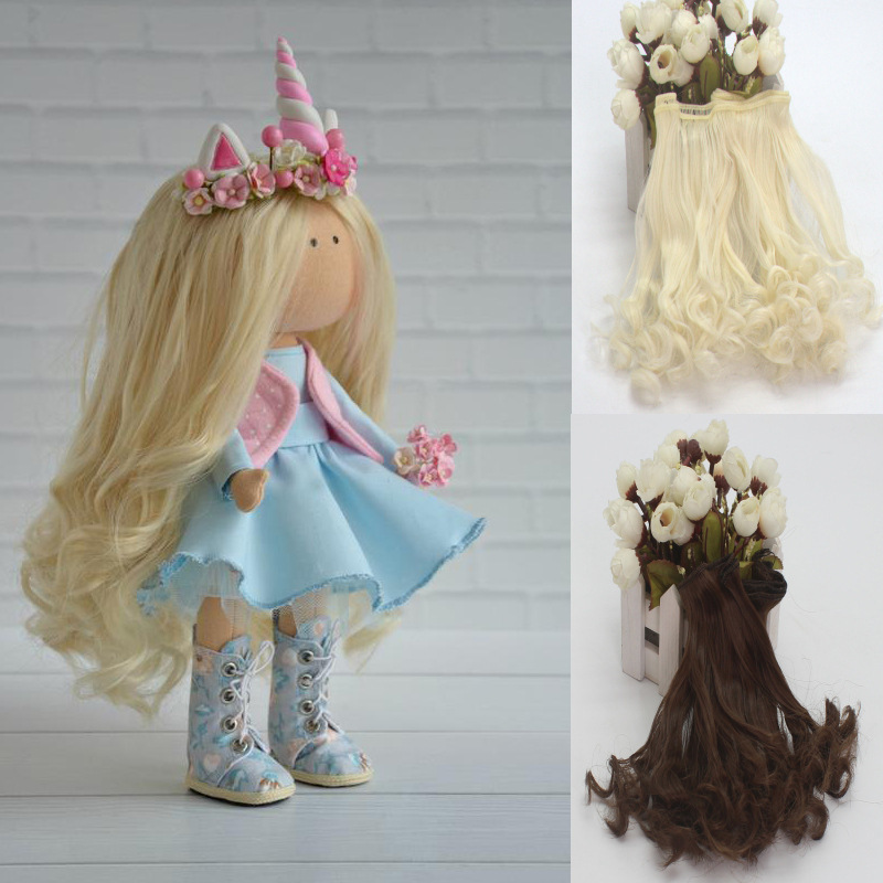 

15cm DIY Mini Tresses Material Straight Hair Wig For BJD High-Temperature Doll Accessories