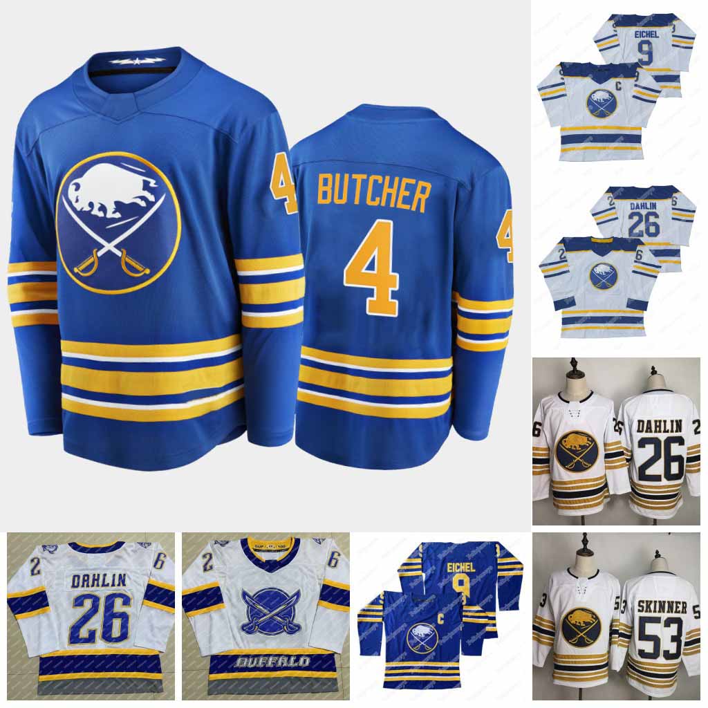 

Jersey 9 Jack Eichel Rasmus Dahlin Sam Reinhart Victor Olofsson Jeff Skinner Steven Fogarty Kyle Okposo Colin Miller Anders Bjork, Third jersey mens s-xxxl