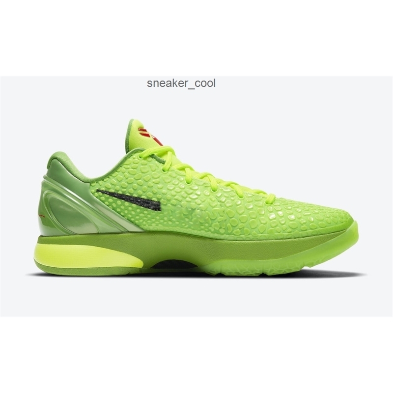 

2021 Newest Christmas 6 Protro Grinch Mamba Green Apple/Volt-Crimson-Black Man Outdoor Shoes Sports Sneakers With Original Box