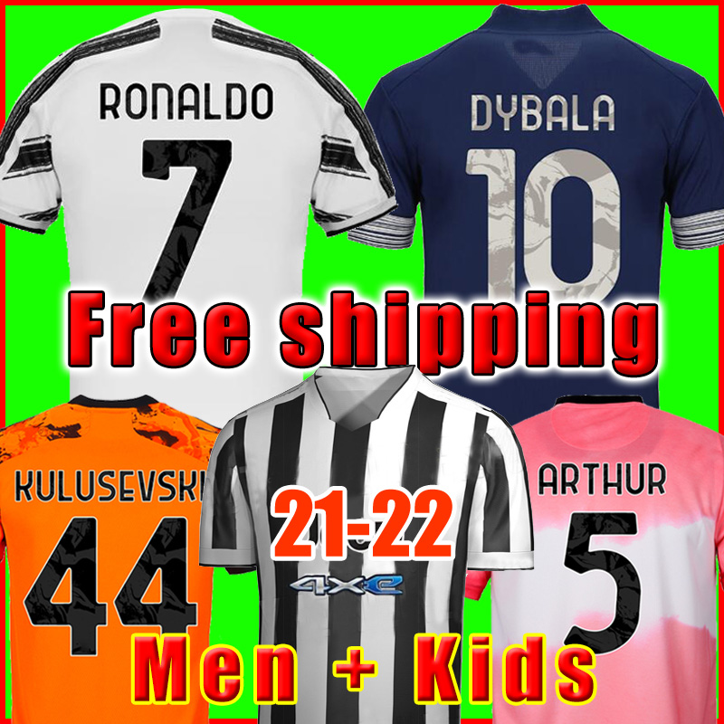 

2021 2022 soccer jersey Fans Player version RONALDO DYBALA MORATA CHIESA McKENNIE Juventus football shirt 21 22 JUVE Men + Kids kit fourth 4th HUMANRACE, Kids home