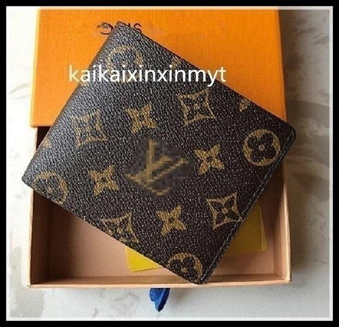 

GGLVLOUISVITTON VUTTON Designers Paris plaid style High-end Mens Wallet Credit Card Holder Purse Men Wallets Luxury L billfold Handbags Purses With Box, Black