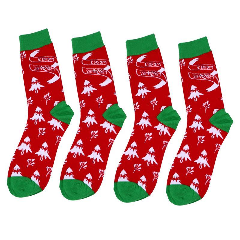 

Christmas Decorations 2 Pairs Mid-calf Length Socks Outdoor Elements Stockings (Free Size)