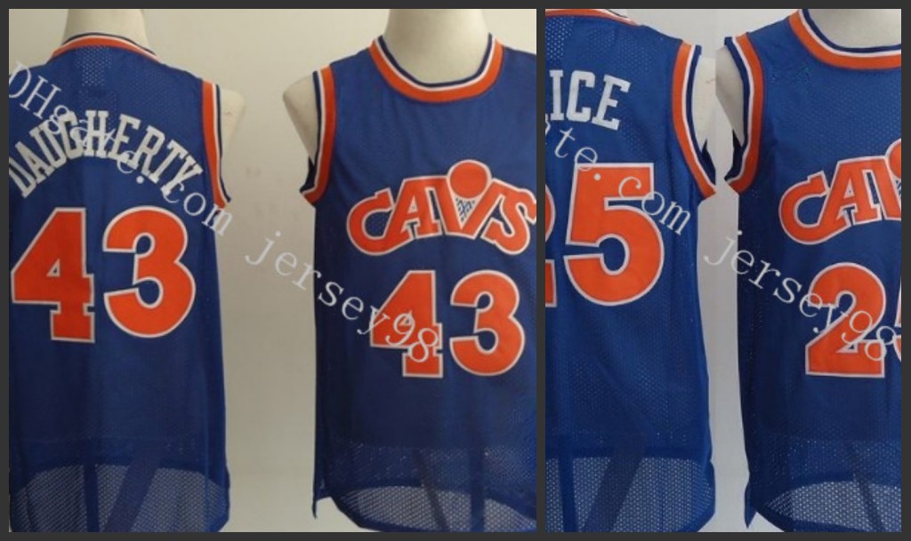

ClevelandCavaliersmen 25Mark Price 43Brad Daugherty retro BasketballJersey