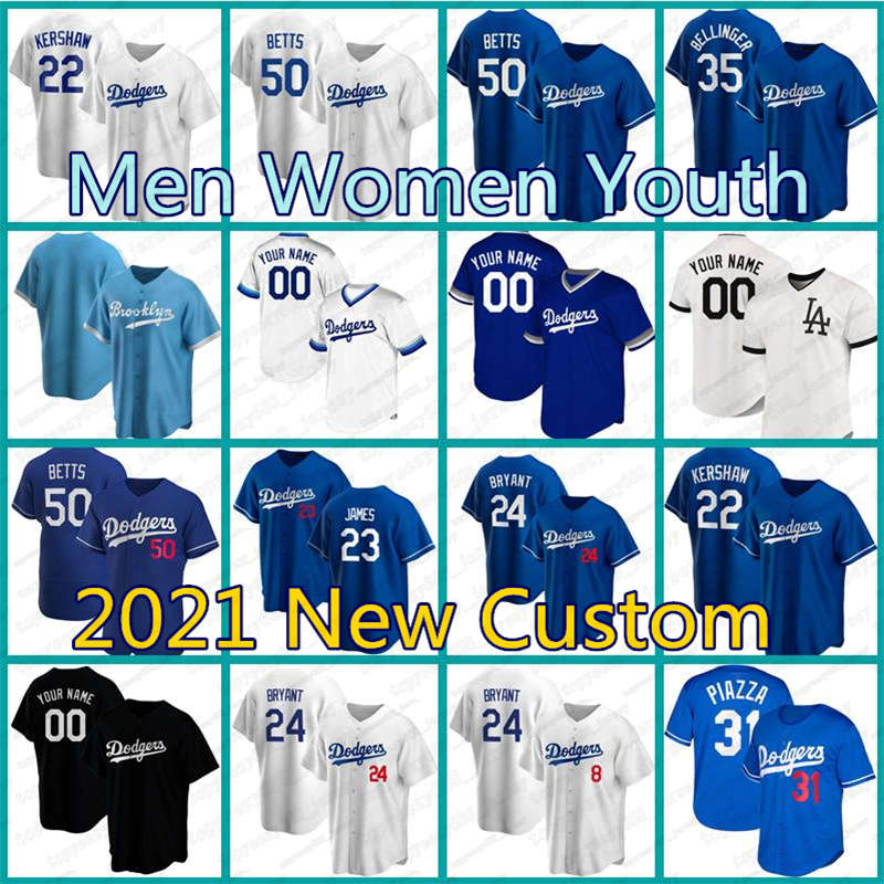 

50 Mookie Betts Jerseys 5 Corey Seager Baseball 7 Julio Urias Cody Bellinger Los Custom Angeles Max Muncy Justin Turner Kershaw Joe Kelly, Blue;black