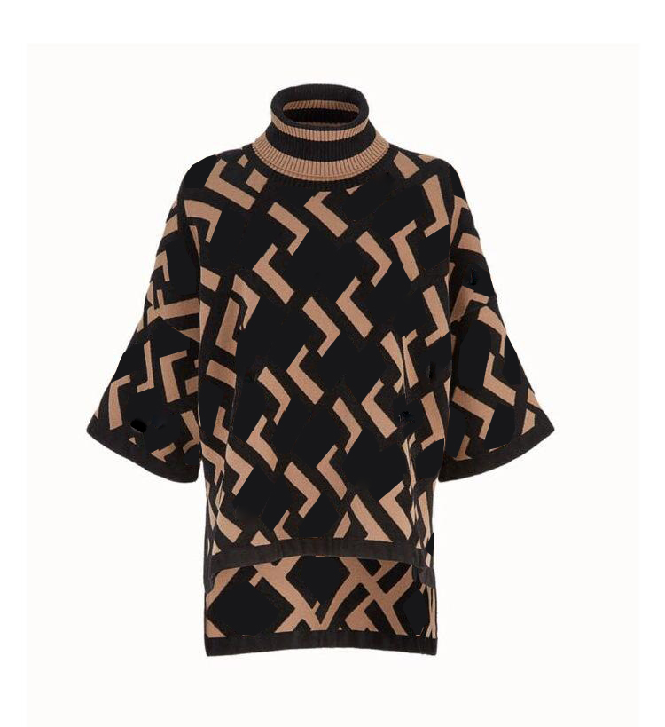 

Woman Sweater Women's Designer Clothing Spring and Autumn Turtleneck Fashion Product Hua Apparel Pullover Short Sleeve