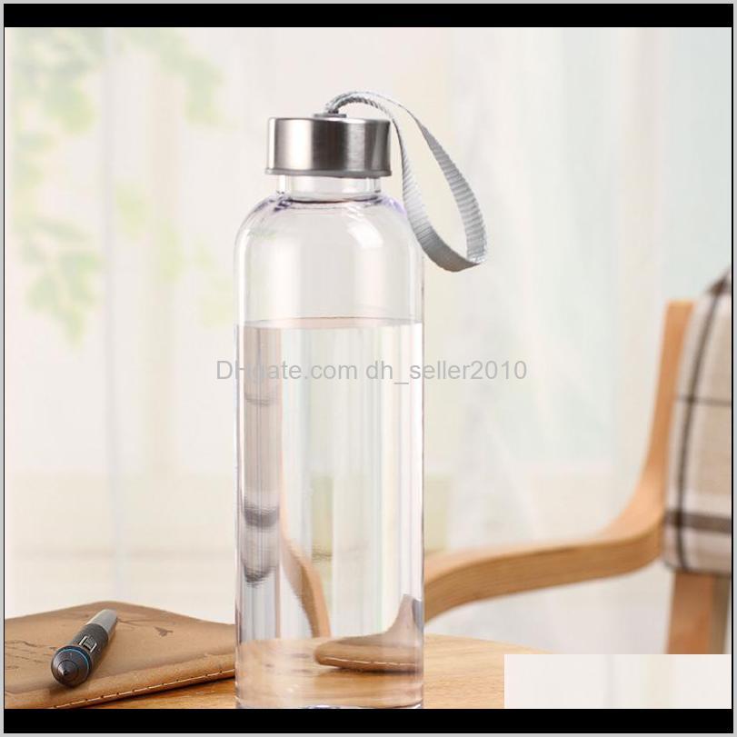 

Kitchen, Dining Bar Home & Garden Drop Delivery 2021 Outdoor Sports Portable Bottles Plastic Transparent Round Leakproof Travel Carrying For