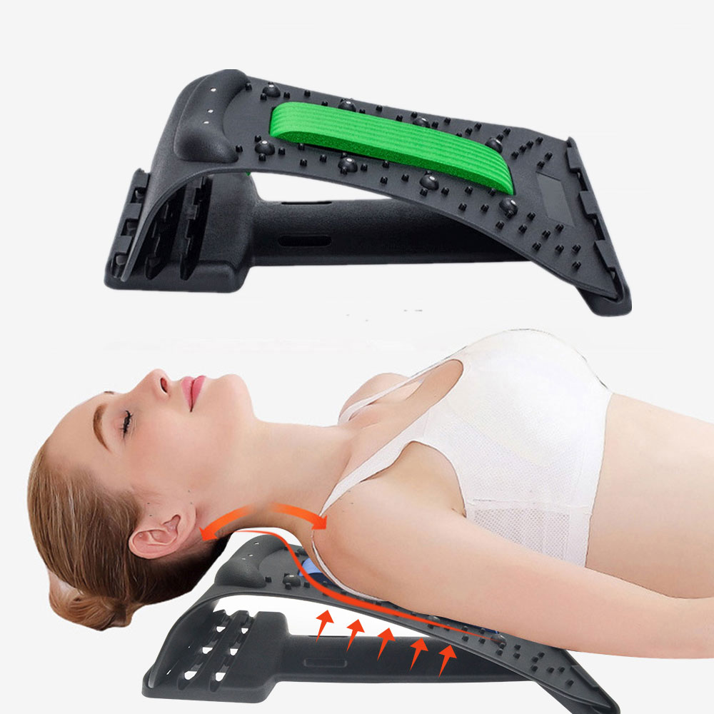 

Neck and Back Stretch Massage Magnetic Therapy Acupressure Stretcher Fitness Equipment Lumbar Cervical Spine port pain Relief