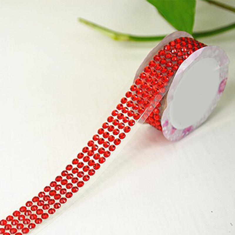 

Gift Wrap Roll Rhinestones Mobile Phone PC Car Art Diy Decal Bling Acrylic Rhinestone Self Adhesive Scrapbooking Stickers