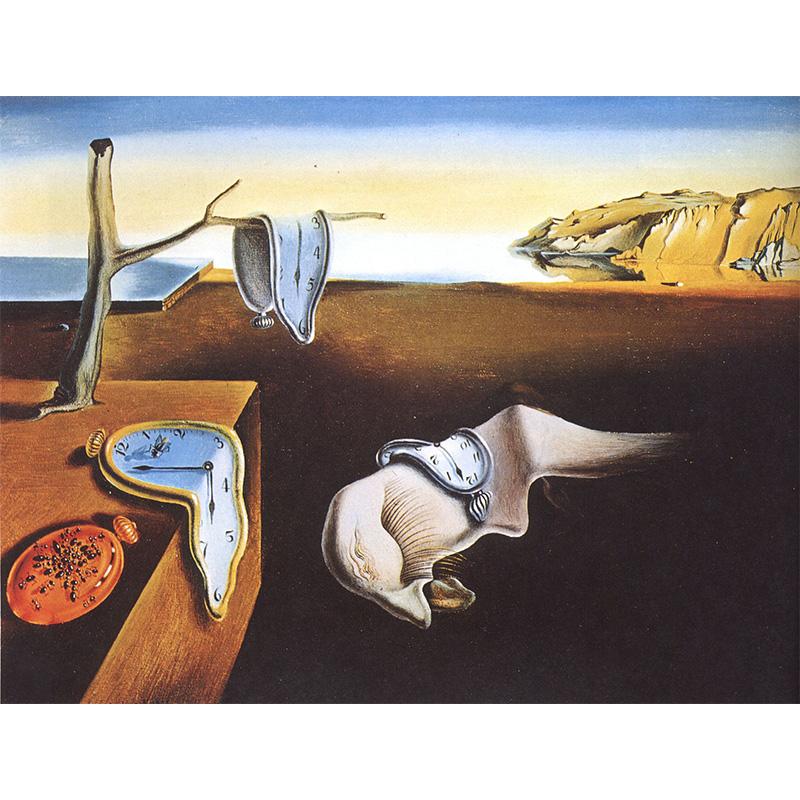 

Paintings Surrealism Abstract Famous "The Persistence Of Memory" Oil Painting By Numbers Canvas Acrylic Wall Art Home Decoration