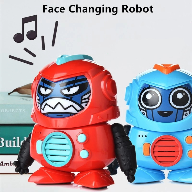 

Creative Trick Toy Classic Funny Novelty Game Toy Voice Changing Robot Distortion Robot Face-Changing Recording Kid Play Games, Red