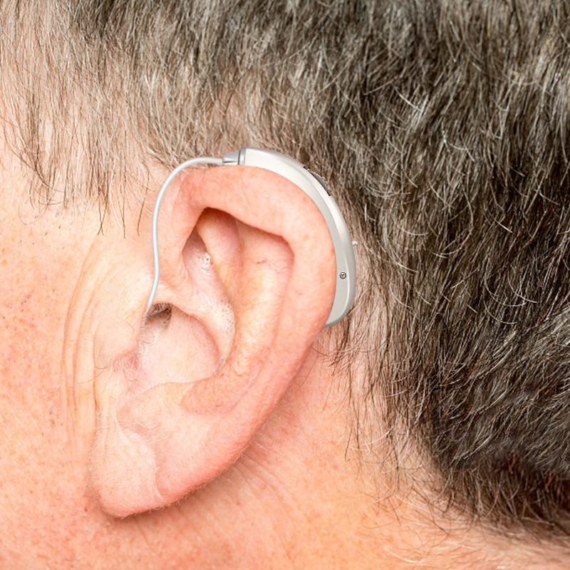 BTE Rechargeable Hearing Aid Amplifier Digital Wireless Ear Sound Adjustable Headsets For Seniors Deaf Severe Loss Hearing AidScouts-image-734813316