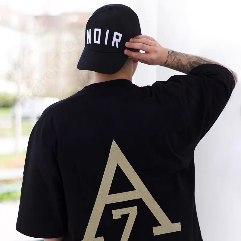 

20sss Summer USA 3D High street Hop Front Silicon Men's T-Shirts Skateboard Tshirt Men Women Short Sleeve Casual T Shirt F023, F321-black