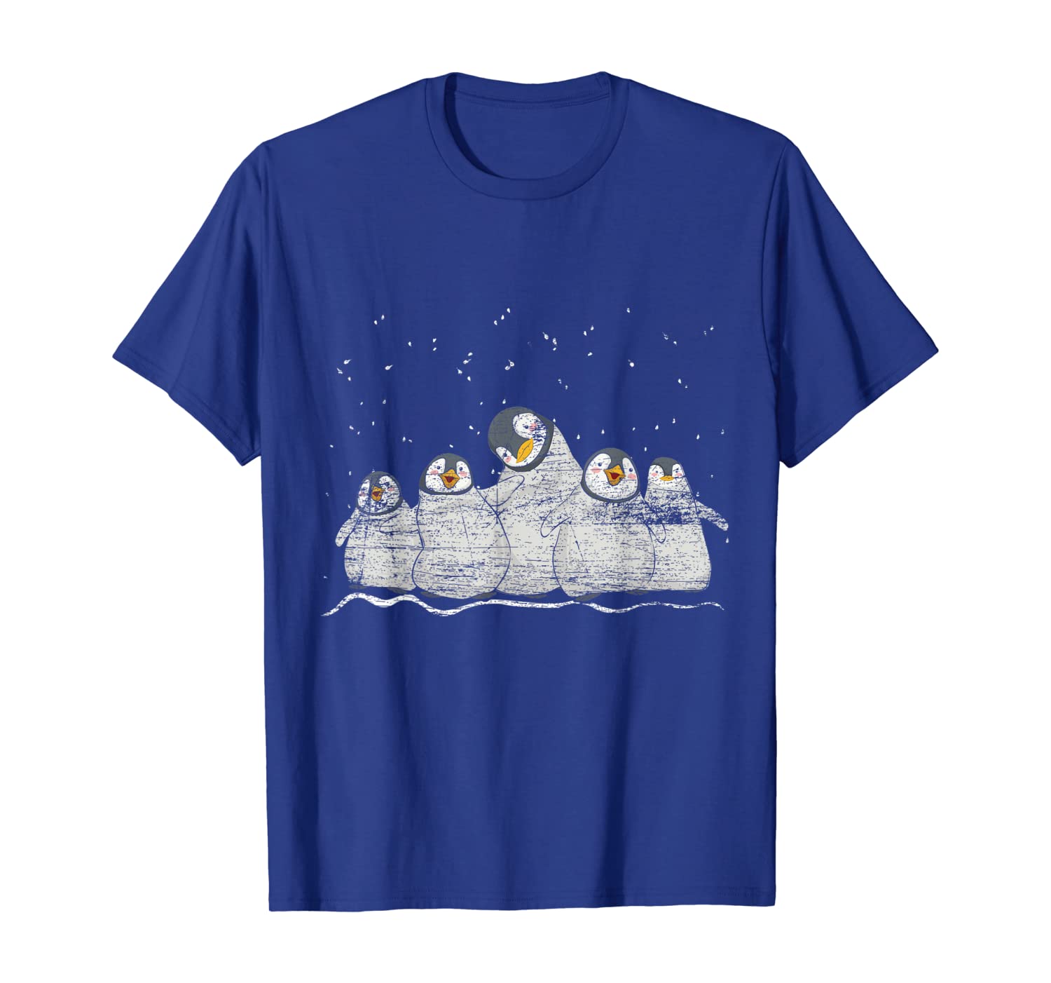 

family penguin t-shirt, White;black