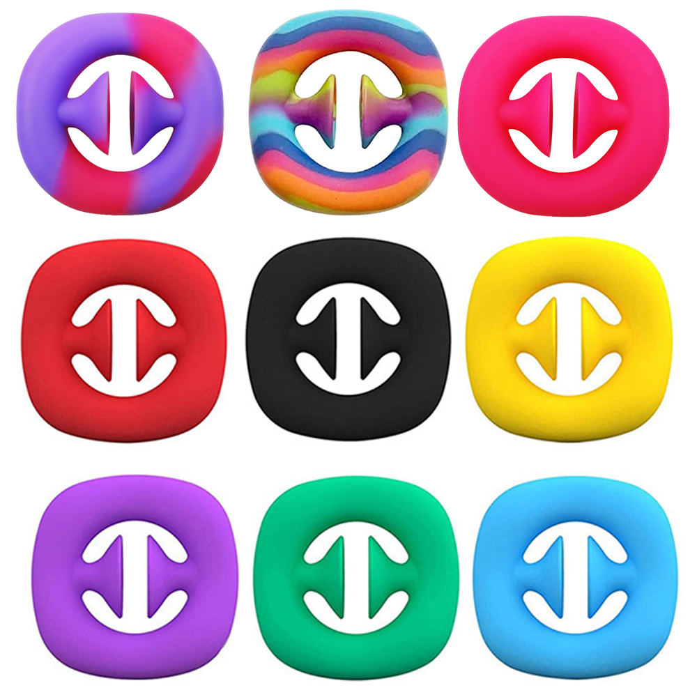 

Pressure Relief Snapper Grip Toys Cell Phone Straps Squeeze Sensory Grab Snap Party Popper Game Noise Maker Fidget Press Suction Smile Snapping Pop Push Kids Gift
