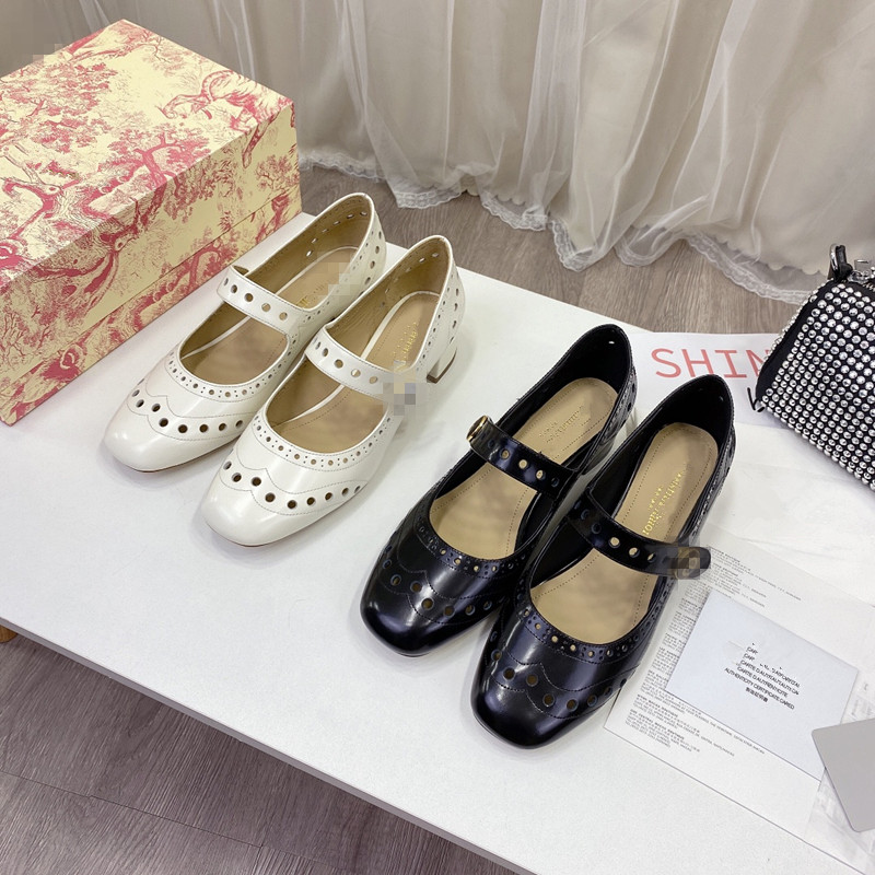 

Classic Mary Jane doll shoes Inner outer leather Playful lovely Highly recommended by Casual European and American stars, Black