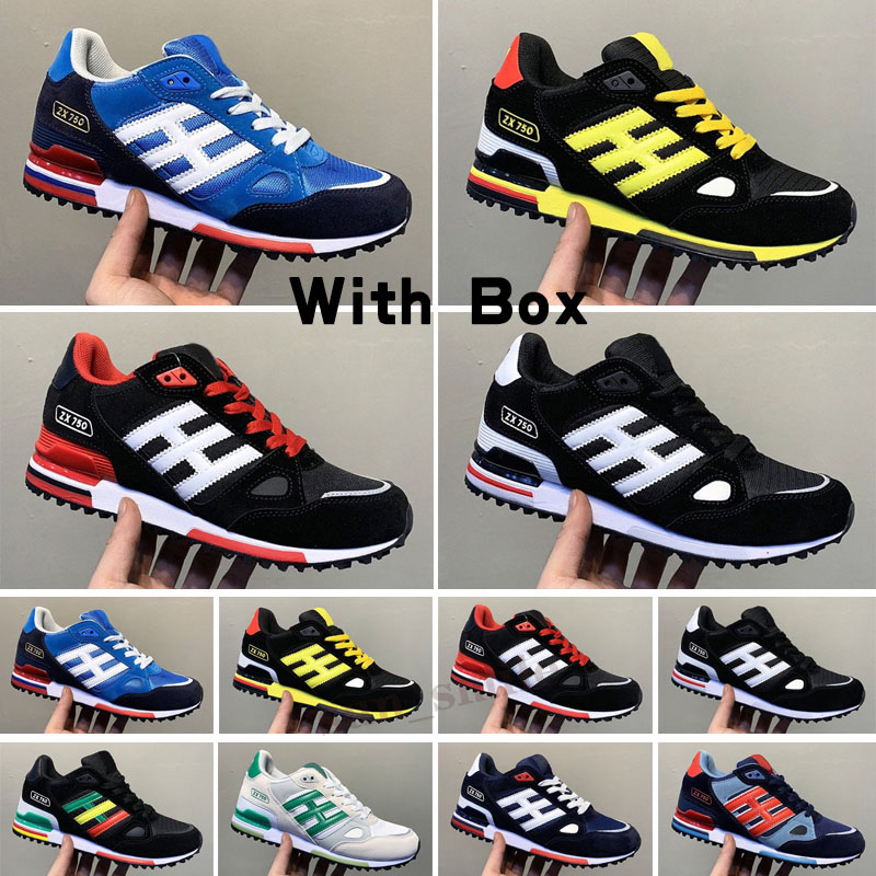 

2021 EDITEX ZX750 casual Shoes Sneakers blue black grey zx 750 for Mens and Womens Athletic Breathable Size 36-44, Color 5