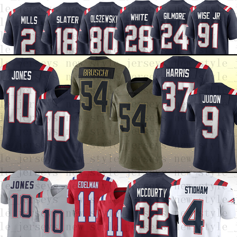 

10 Mac Jones New 54 Dont'a Hightower Englan 37 Damien Harris Patriot Jerseys 11 Julian Edelman Stephon Gilmore MATTHEW SLATER DEVIN MCCOURTY Jonnu Smith 5 Brian Hoyer, Women(ai guo zhe)