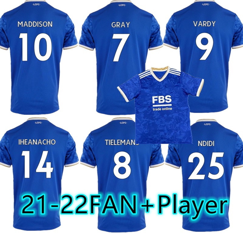 

21 22 Leicester Player version Soccer Jerseys VARDY IHEANACHO 2021 2022 TIELEMANS MADDISON Football Shirt AYOZE SOYUNCU BARNES city NDIDI me, Black