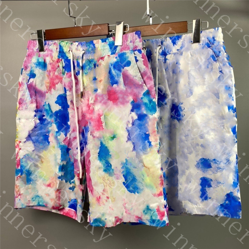 

Colorful Mens Pant Fitness Shorts Letter Print Men Beach Pants Gym Workout Boys Mesh Short Clothing, White;black